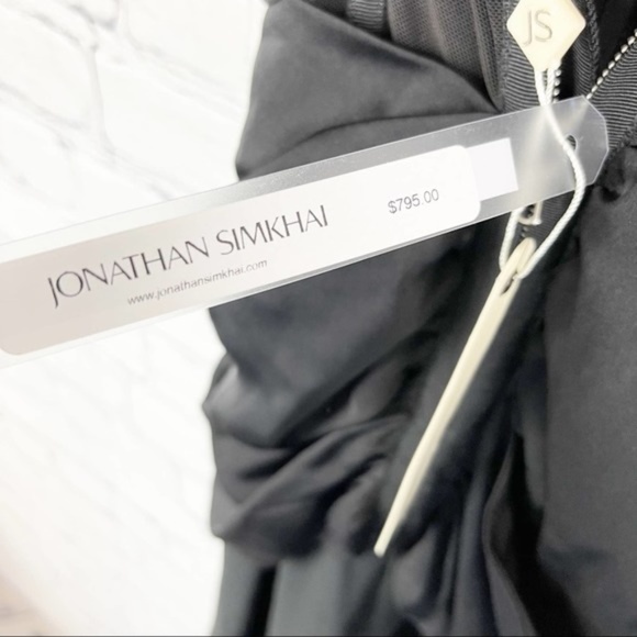 JONATHAN SIMKHAI NWT Ruched Strapless Jumpsuit 0 - Picture 13 of 16